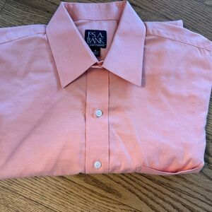 Jos. A. Bank Pink Traveler's Collection Shirt Size Medium